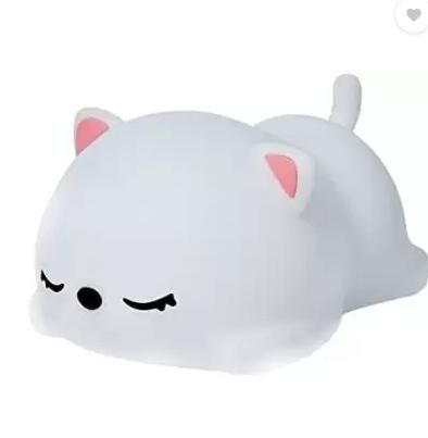 Snoring Cat Silicone Night Lamp
